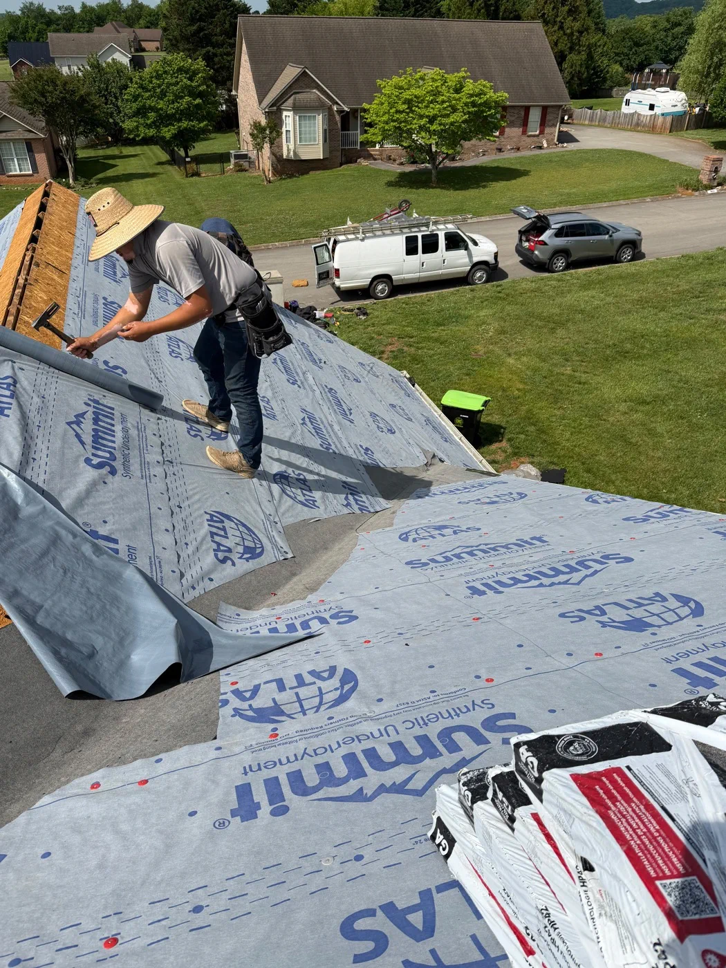 Roof replacement project