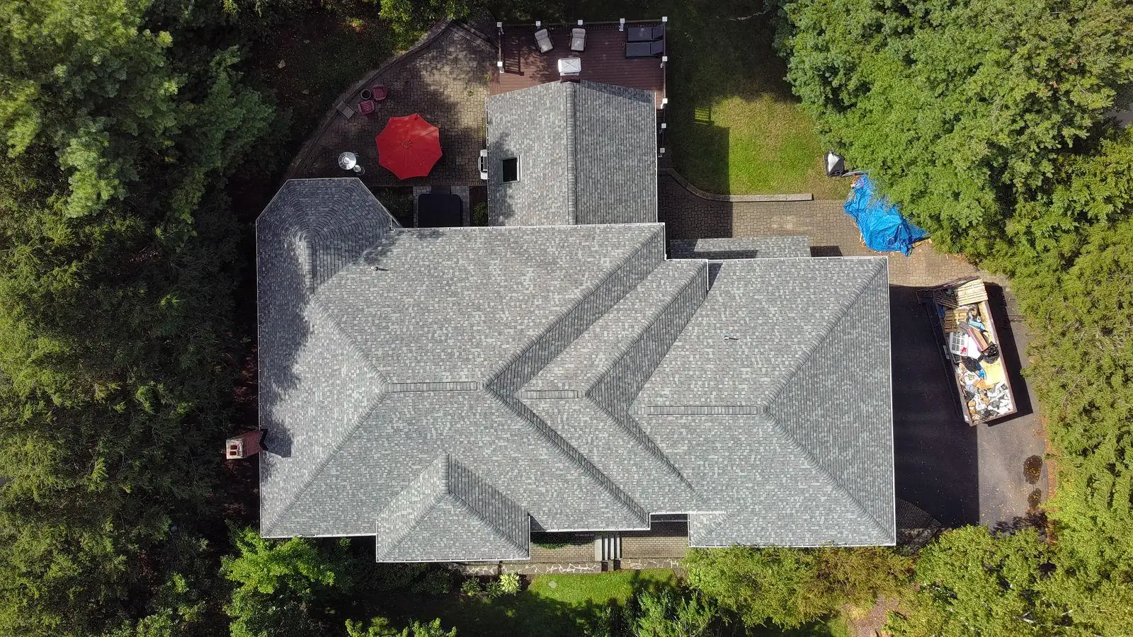 Storm damage — tarp protection